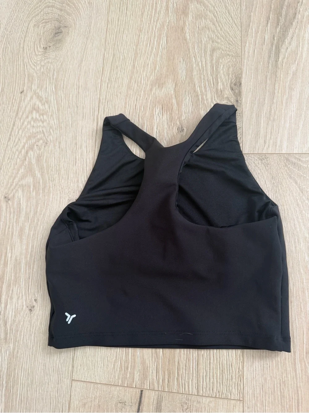Old Navy Black High-Neck Crop Tank Top